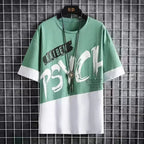 Men Casual T Shirt Letter Printed T-Shirt Hip Hop Y2K Streetwear Fashion Sport Gym Summer Washed Tops Men Clothing Trends 반팔 남자 Lootquake LLC