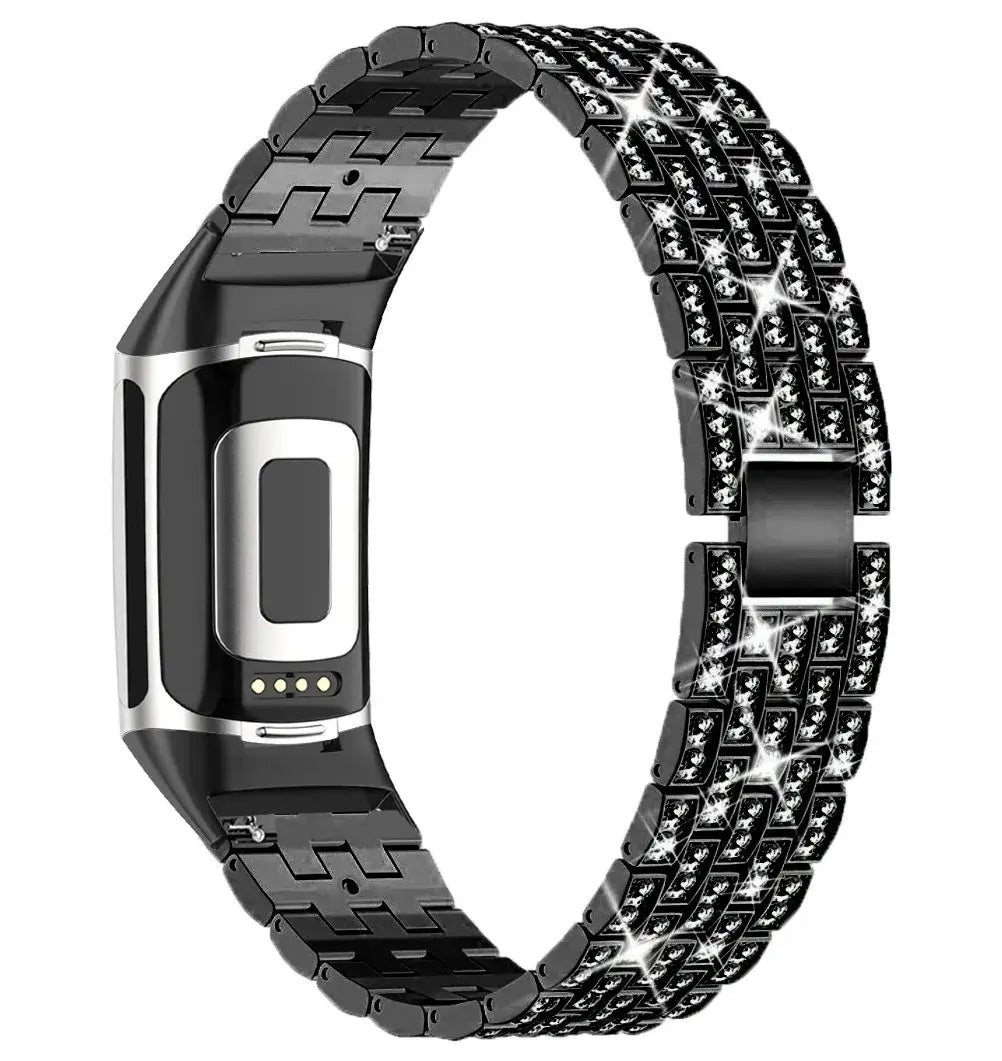 Fitbit Charge 5 6 3 4 Metal Band - Stylish Durable Strap - SJB-DIAMOND ELITES