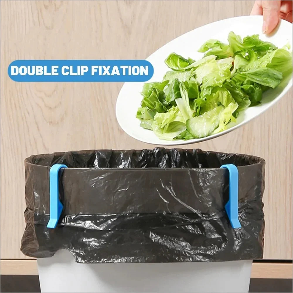 Garbage Bin Clip Household Kitchen Bathroom Office Bedroom Multifunctional Anti Slip Food Storage Garbage Bag Fixing Clip Lootquake LLC