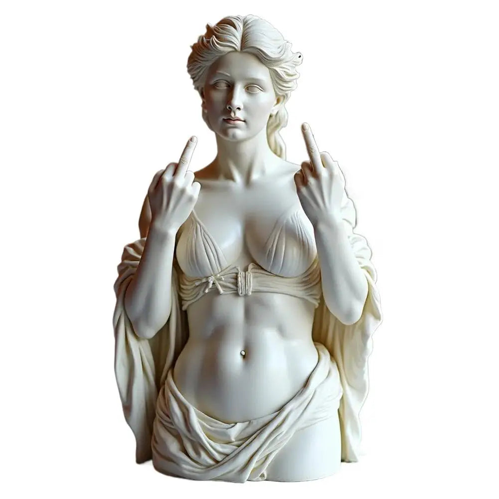 Statue Of Vienna Goddess Funny Goddess Statue 3D Resin Craft Ornaments Unique Design Cultural Symbol Office Home Decoration 2025