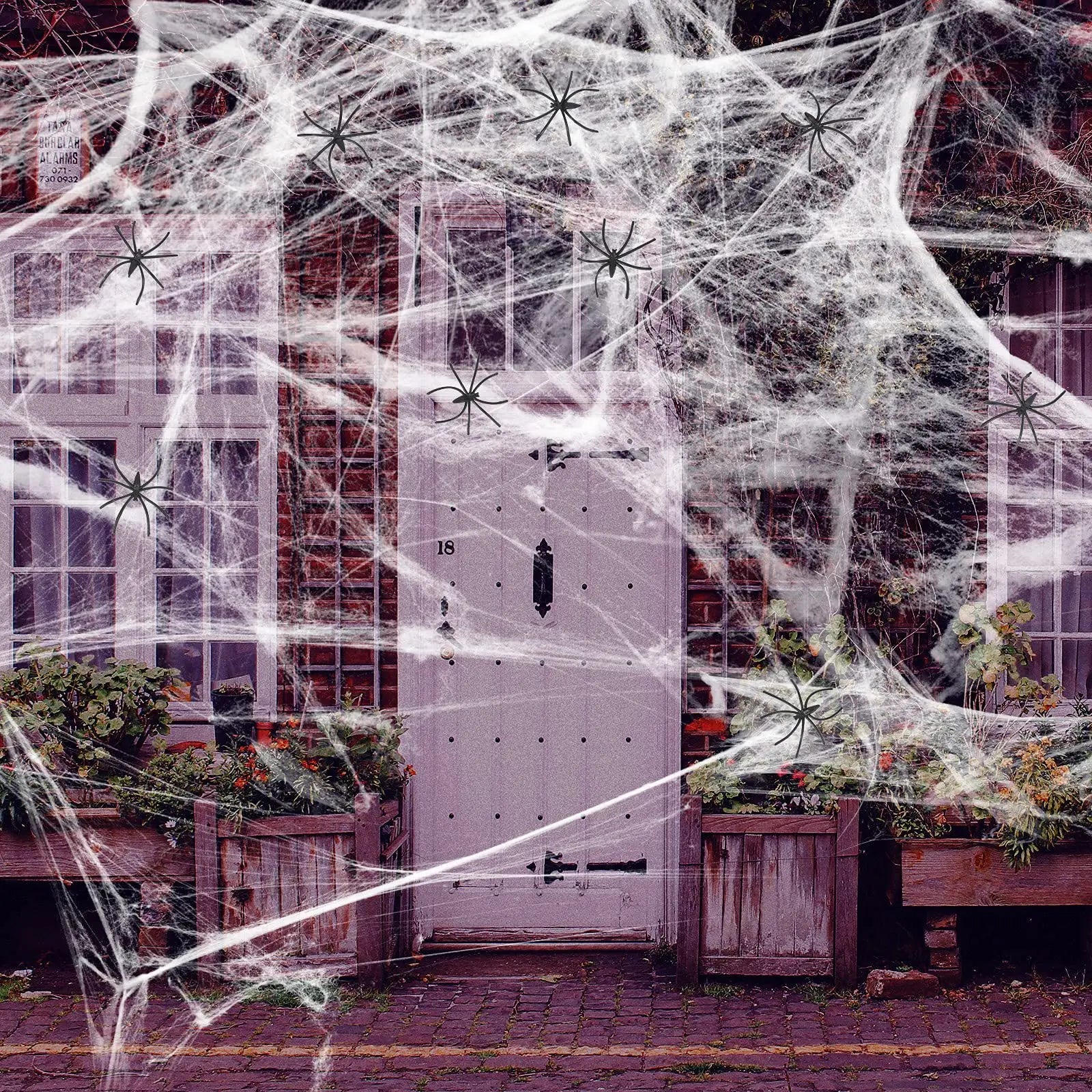 Halloween Decoration Party Accessories Decorations for Events Scream Festa Spider Web Black Outdoor Props Haunted House Spider Lootquake LLC