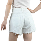 3pcs Women's High Waist Denim Shorts 2025 Summer Black Blue White Hot Pants Ripped Jeans Shorts Woman Short Trousers Streetwear