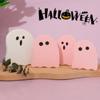 4PCS Wooden Desktop Ornaments Halloween Decoration Creative Funny Ghosts Halloween Party Home Decor Statue Gift Lootquake LLC
