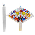 Happy Birthday Candle Fan-Shaped Birthday Candle Supplies Birthday Cake Candle Decor Funny Candles for Decorating Birthday Theme Lootquake LLC