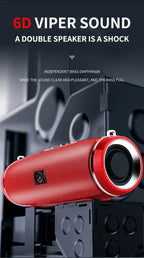Portable Wireless Bluetooth Speaker 200W High Power Subwoofer Outdoor Waterproof Soundbox with FM Radio USB TF card Boom Box Lootquake LLC