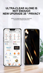 Full Cover Ceramics Privacy Glass For iPhone 12 11 13 Pro Max mini Screen Protector For iPhone XS MAX X XR 8 7 6 6S Plus SE 2020 Privacy Tempered Glass Screen Protector Alignment Frame Bubble Free Case Friendly Glass Screen Protector For iPhone