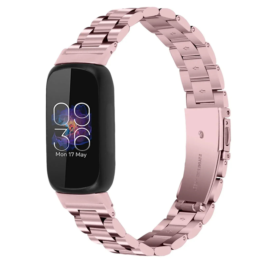 Fitbit Inspire 3 Stainless Steel Band – Premium Metal Strap - SJB-DIAMOND ELITES