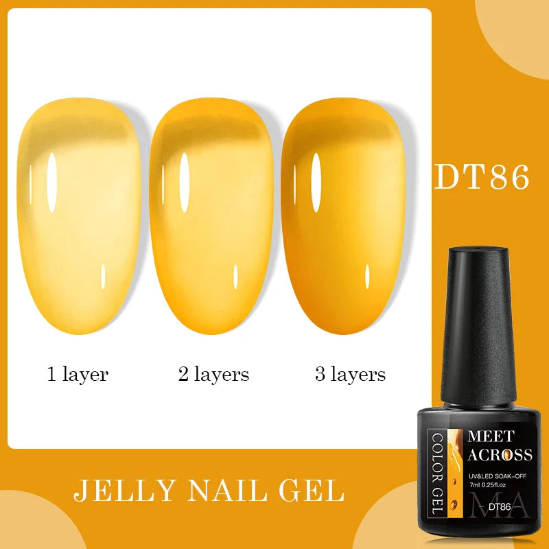 7ml Milky Jelly White Gel Nail Polish Natural Luster Long Lasting Nail Art All for Home DIY Manicure Soak Off UV LED Gel Vernis Lootquake LLC