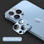 Camera Lens Metal Protector Glass For iPhone 14 13 Pro Max 13 Mini Back Lens Cap On iPhone 14 Plus Full Cover Protective Cases Metal Camera Cover with Tempered Glass Screen Protector