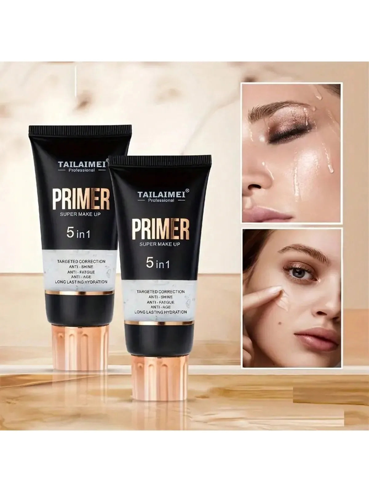 Waterproof Base Transparent Gel Makeup Primer - Full Coverage Matte Foundation With Color Retention, Natural Avocado And Rose Ex Lootquake LLC