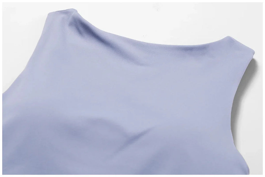 Elevate Activewear: Seamless Leggings & Top Set THRIXINE