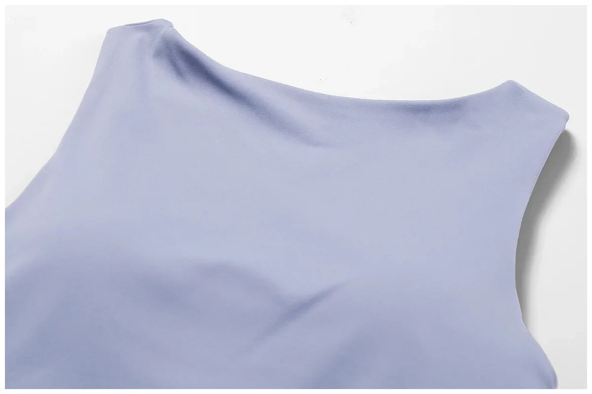 Elevate Activewear: Seamless Leggings & Top Set THRIXINE