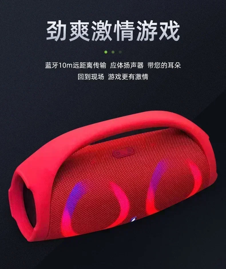 Portable Waterproof 100W High Power Bluetooth Speaker RGB Colorful Light Wireless Subwoofer 360 Stereo Surround TWS FM Boom Box Lootquake LLC