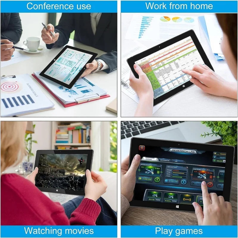 WINDOWS 11 Tablet PC 10.1 INCH 4GB DDR RAM 64GB ROM N3350 CPU 1920 x 1200 IPS Screen WIFI  Quad Core Dual Camera HDMI-Compatible Lootquake LLC