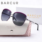 BARCUR Sunglasses Women’s Fashion Polarized Metal Frame Sunglasses UV400 Protection Multi-Color Options Trendy Square Sunglasses with Exquisite White Gift Box for Summer Parties Travel & Outdoor Events Stevvex