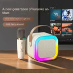 K12 Bluetooth Karaoke Machine Portable  5.3 PA Speaker System with 1-2 Wireless Microphones Home Family Singing Children's Gifts Lootquake LLC