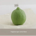 INS Decorative Fragrance Gift Lemon Candle DIY Fragrance Birthday Gift with Hand Gift Imitation Fruit Candle Scented Candles Lootquake LLC
