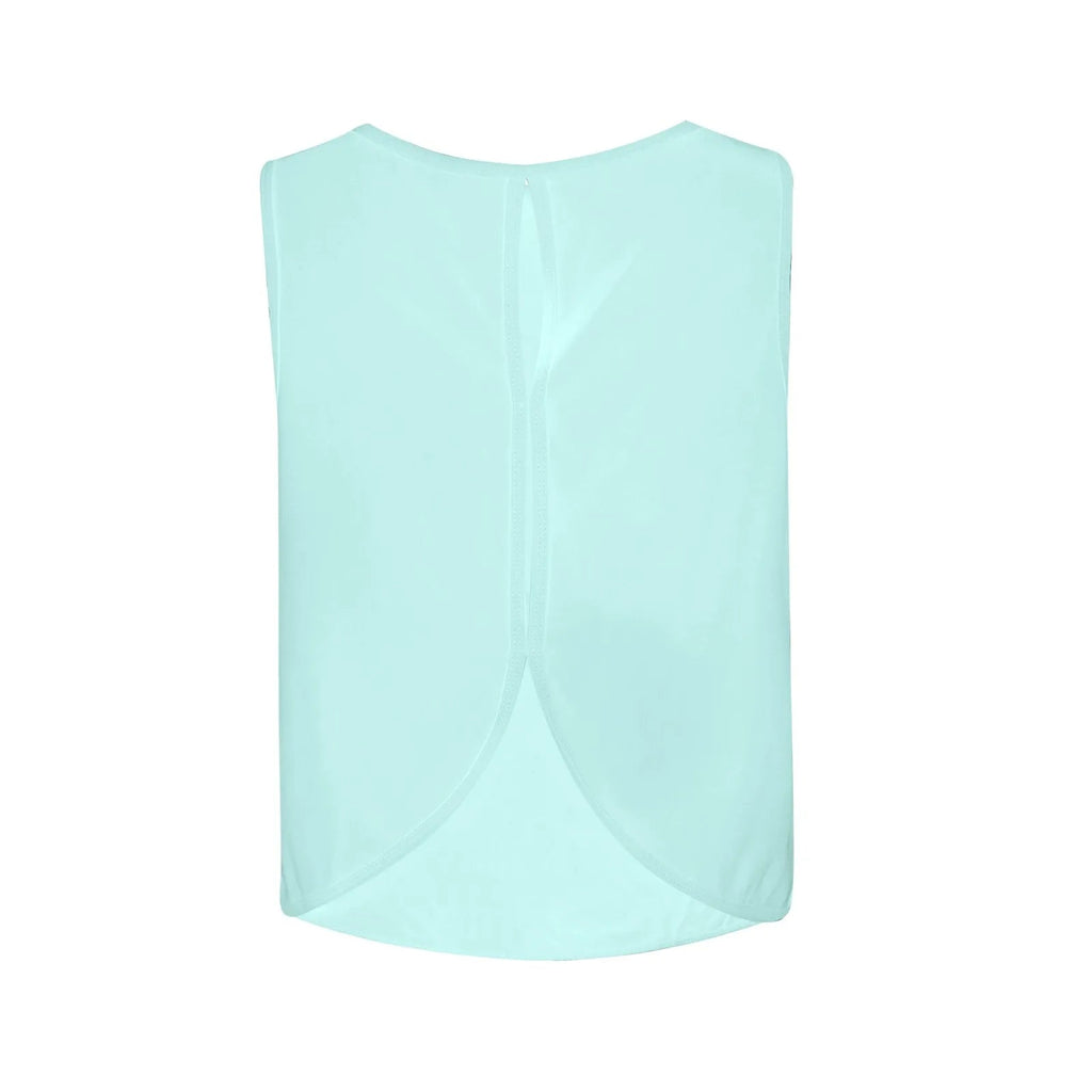 Women'S Solid Color Top Women'S Sports Suspender Top Women'S Fashion Hollow Back Sports Running Fitness Casual Hundred Yoga Top Lootquake LLC