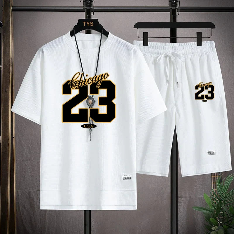 Men's Sports Suit Shorts Set THRIXINE