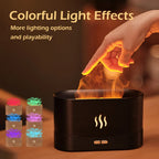 Aroma Diffuser Air Humidifier Ultrasonic Cool Mist Maker With LED Lighting Simulation Colorful Flame Fragrance Machine Lootquake LLC