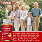 Vitamin B-Complex Vitamin Supplements (B12 B2 B3 B6 Folic Acid &Biotin), Immune & Energy Support,Immune Health