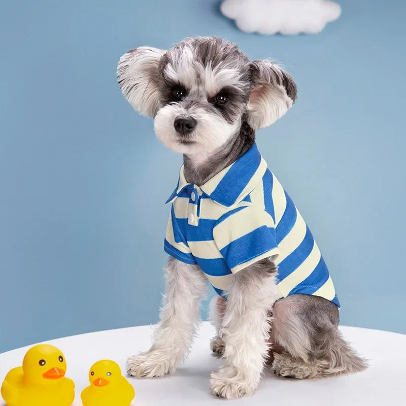 Pet Dog Clothes for Small Medium Dogs Pet Dog Polo Shirt Fashion Puppy Clothes Dogs Cats T-Shirt Pet Supplies Pi-Mart