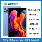 New 5G Pad Pro 10.1-Inch Android Tablet with 8GB RAM, 512GB ROM Octa core Support for calling,  Dual SIM card 8000mAh Battery Lootquake LLC