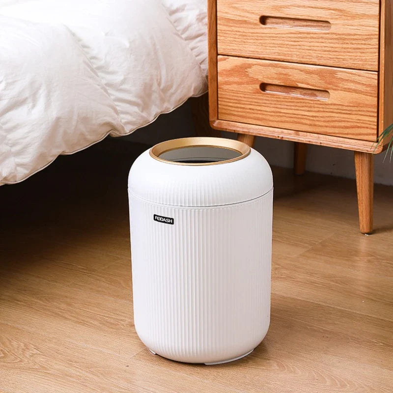 Intelligent Sensing Trash Bin Luxury Household Cleaning Tools Food Waste High Appearance Wastebasket Automatic Garbage Cans Lootquake LLC