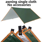4x3m 3x3m Awning Waterproof Tarp Tent Shade Ultralight Garden Canopy Sunshade Outdoor Camping Hammock Rain Fly Beach Sun Shelter