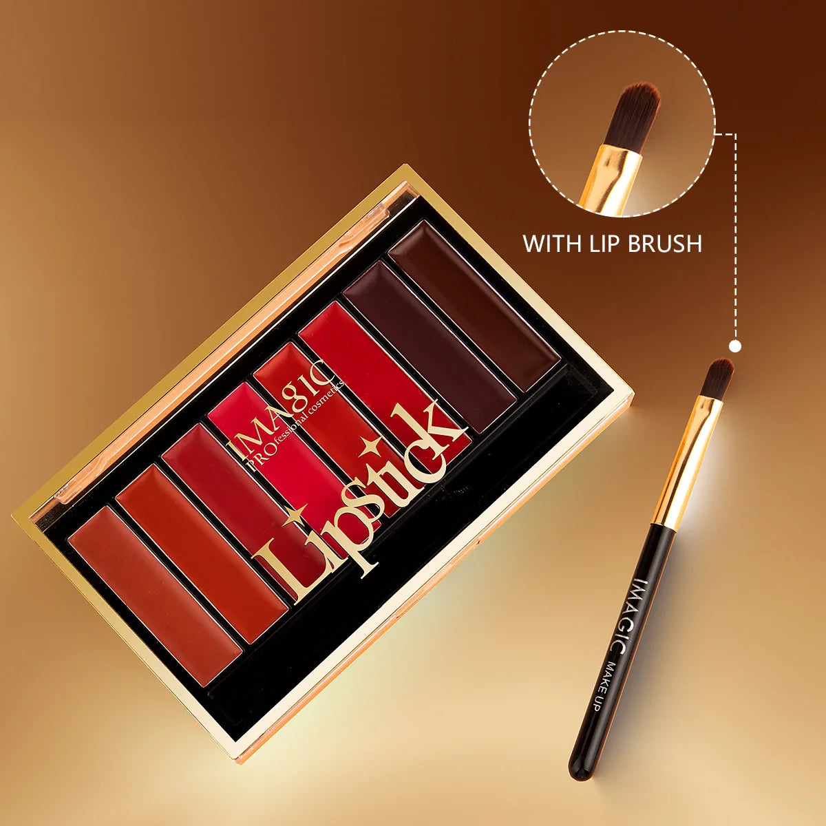 IMAGIC 8-Color Lipstick Palette Set Moisturizer Matte DIY Lipsticks Velvet Long Lasting Waterproof Lipgloss Pigments Lips Makeup Lootquake LLC