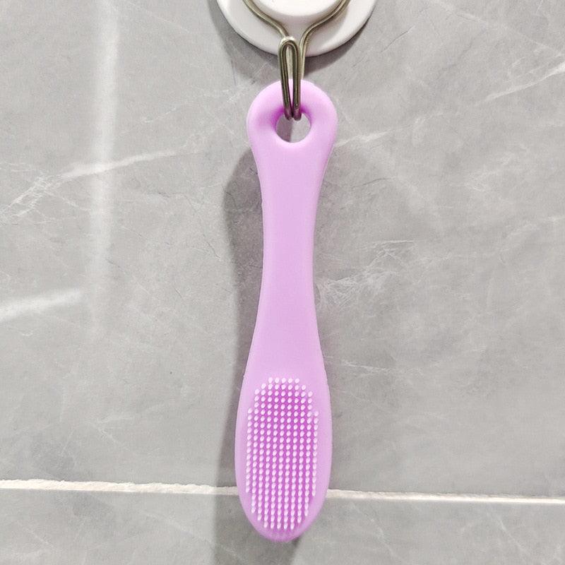 Soft Pet Finger Brush Cats Brush Toothbrush Tear Stains Brush Eye Care Pets Cleaning Grooming Tools Dog Cat Cleaning Supplies Soft Silicone Toothbrush with Long Handle for Dog Cat Pet Dental Care Stevvex