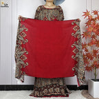 2024 Latest Muslim Sets Women Clothing Cotton Floral Loose Dashiki Long Dress African Abaya Dubai Traditional Islamic Clothing