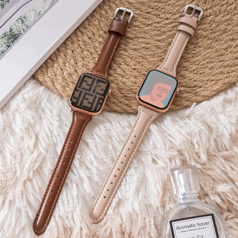 Apple Watch Leather Strap - Premium Quality, Stylish Design - SJB-DIAMOND ELITES