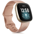 Fitbit Versa & Sense Silicone Bands - Lightweight Minimalist Design - SJB-DIAMOND ELITES