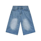 Women's Retro Wide Leg Baggy Casual Denim Shorts Harajuku Aesthetic High Waist Loose Shorts 2024 Summer Fashion Punk Shorts Lootquake LLC