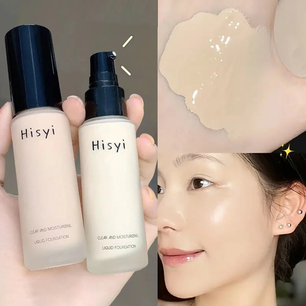 Liquid foundation naturally covers flaws without sticking powder, plain face cream, transparent foundation, conceals blemishes Lootquake LLC