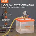 SucceBuy 2 Gallon Vacuum Chamber Upgraded Multipurpose Acrylic for Resin Silica Degassing Gel Gypsum Degassing Vacuum Extraction Lootquake LLC