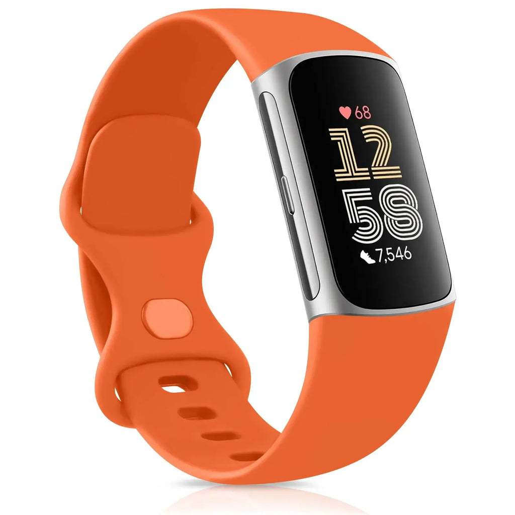 Fitbit Charge 5 6 Silicone Band - Comfortable Stylish Design - SJB-DIAMOND ELITES