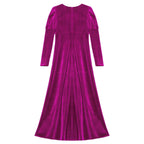 Girls Velvet Medieval Princess Dress Long Sleeve Renaissance Retro Robe Ancient Roman Long Dress for Halloween Carnival Party