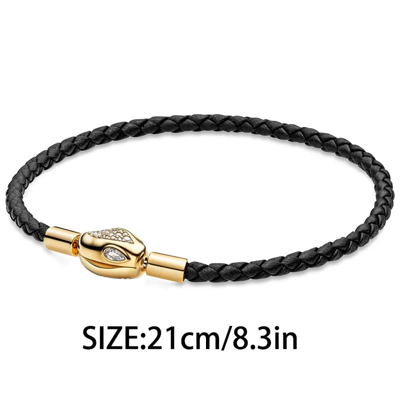 925 Silver Valentine's Day Snake Year Series Pendant Suitable for 925 Sterling Silver Original Women's Bracelet DIY Jewelry Gift Lootquake LLC