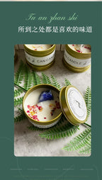 Aromatherapy Candles Crystal Stones Dried Flowers Household Candles Iron Cans Indoor Fragrance Candles Wedding Gifts Lootquake LLC