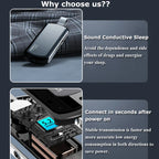Wireless Bone Conduction Speaker Bluetooth 5.2 Under Pillow Noise Reduction Speaker Stereo Music Player with Flashlight Sleep Lootquake LLC