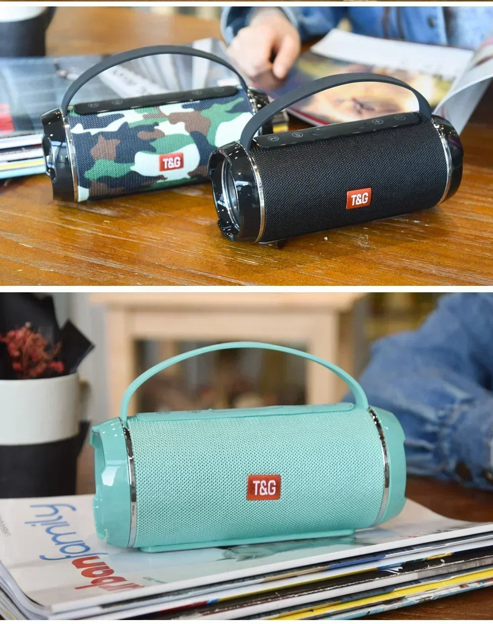 Bluetooth Speaker TG116c TWS Wireless Powerful Box Portable Outdoor Speakers Waterproof Subwoofer 3D Stereo Sound HandsFree Call Lootquake LLC