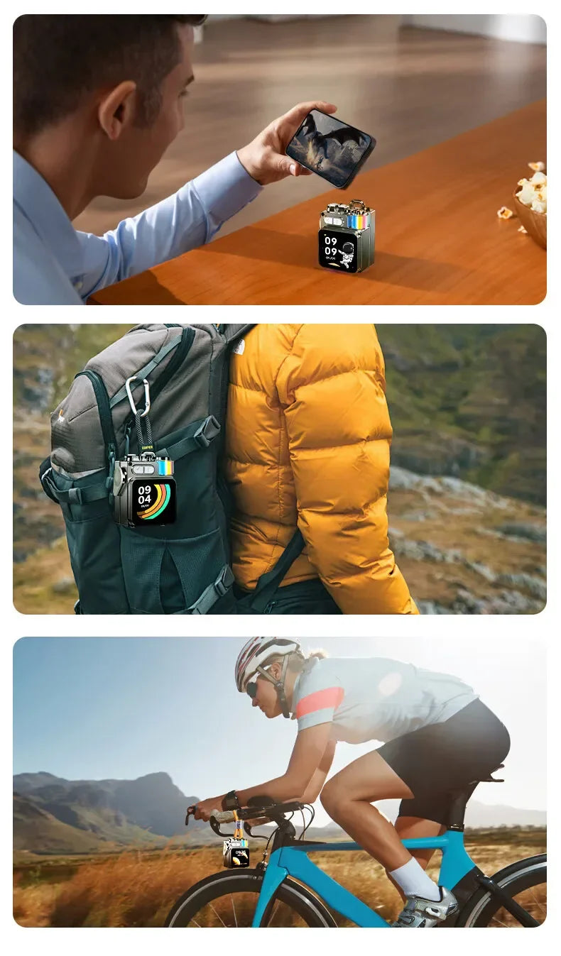 Smart Touch Screen Bluetooth Speaker Mini Portable Audio Player Wireless Handsfree Call MP3 Music Box Support TF Play APP Contro Lootquake LLC