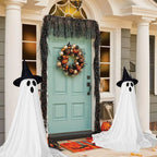 Lighted Spooky Ghost Decor Scary Standing Ghost with LED String Lights Home Porch Garden Yard Lawn Party Halloween Decorations Lootquake LLC