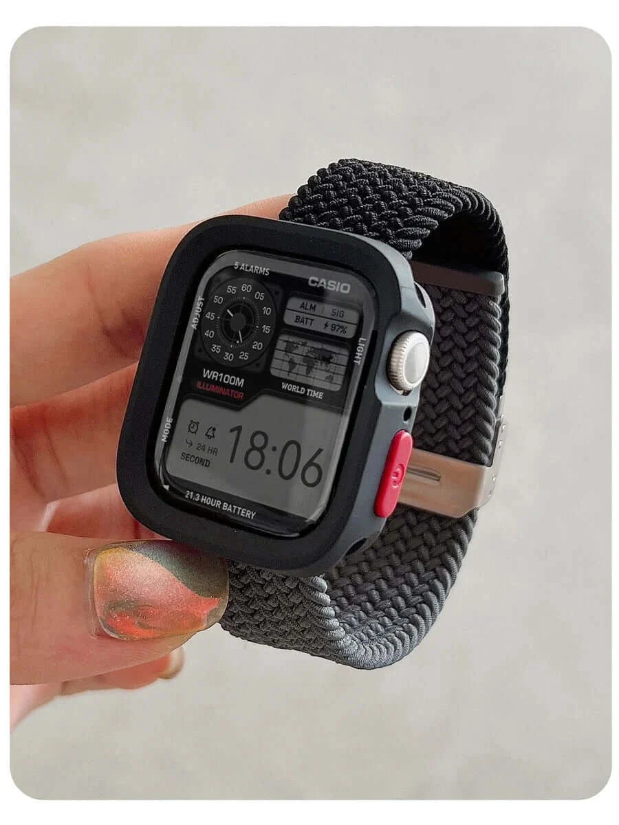 Apple Watch Nylon Strap - Durable Soft Fabric Band - SJB-DIAMOND ELITES