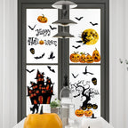Halloween Pumpkin Window Sticker Haunted House Bat Ghost Glass Wall Sticker Room decor Trick or Treat Halloween Party supplies Lootquake LLC