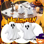 Cute Ghost Decor Set Soft Fabric Halloween Figurine Playful Spooky Home Decoration Adorable Haunted House Accessory Lootquake LLC