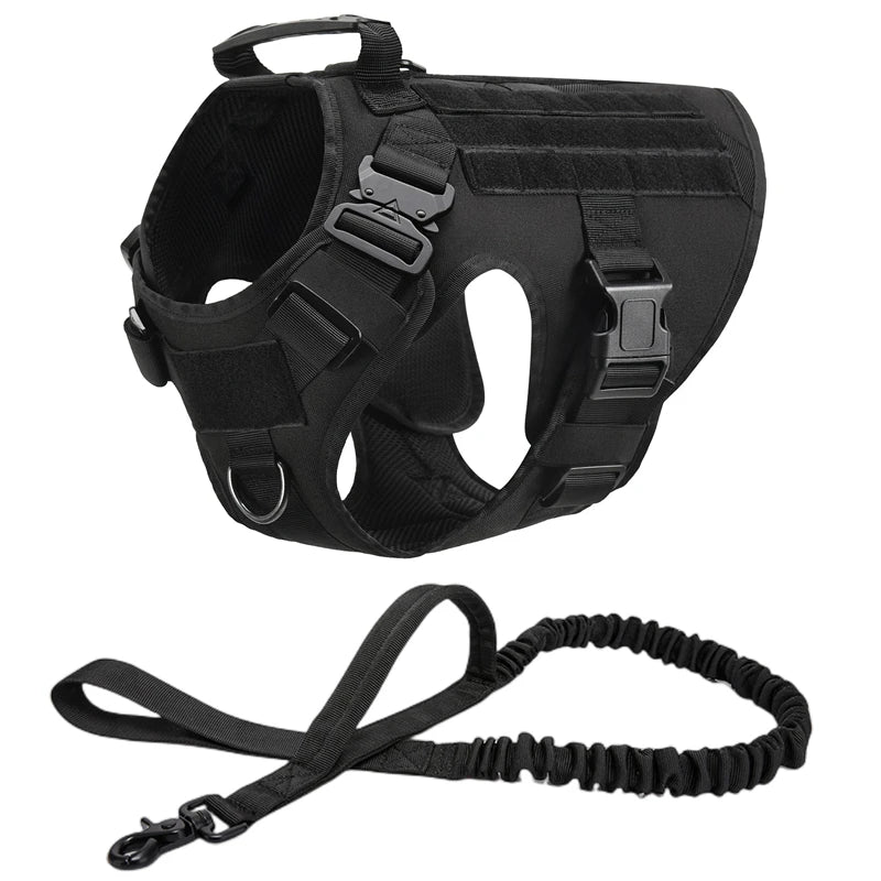 Tactical Military Vest Pet German Shepherd Golden Retriever Tactical  Training Dog Harness and Leash Set For All Breeds Dogs Pi-Mart