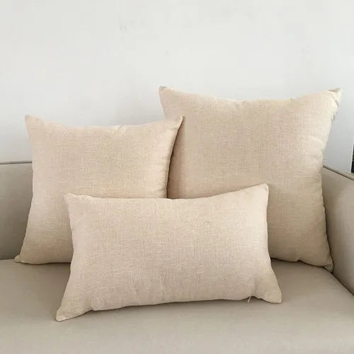 Solid Sofa Cushion Cover 30x50/40x40/45x45/40x60/50x50/55x55/60x60cm Decorative Throw Pillow Case For Car Seat Chair